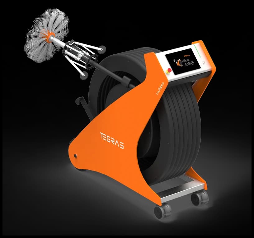 Robot neumático TEGRAS Multipro para limpieza de conductos de extracción
